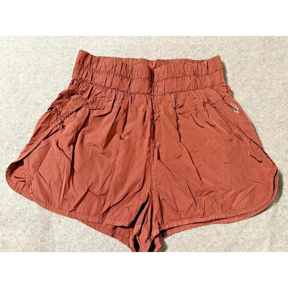 FP Movement Free People The Way Home Shorts Red Earth Size Large Flirty Fun